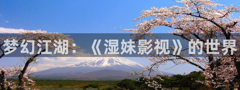 3571欧美影院：梦幻江湖：《湿妹影视》的世界